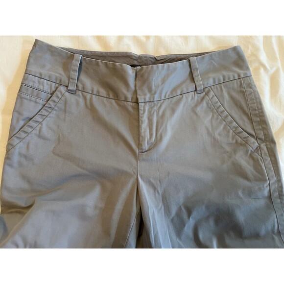 Eddie Bauer Mercer Fit Gray Khaki Dress Pants Women Size 4 Wrinkle Resistant - Picture 4 of 10